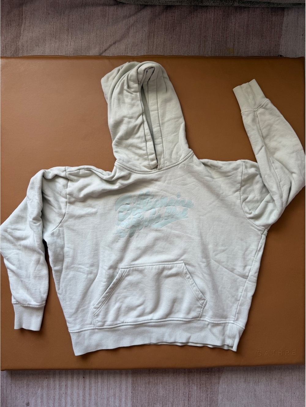 Billionaire Girls Club Light Green Hoodie Sweatshirt Size S